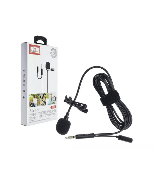 میکروفون 3.5 میلیمتری ارلدام Earldom ET-E38 3.5mm Wired Microphone