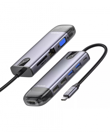 هاب تایپ سی 10 پورت مک دودو Mcdodo Type-C 10 in 1 Portable HUB HU-7420