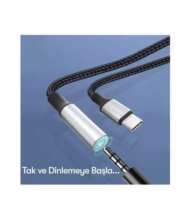 کابل تبدیل تایپ سی به جک 3.5 میلیمتری ارلدام Earldom ET-OT77 Type-C TO AUX Audio adapter