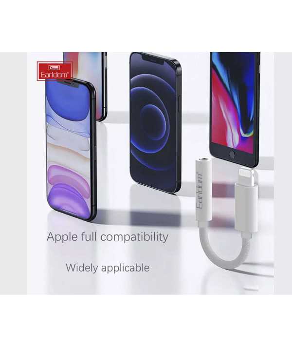 کابل تبدیل لایتنینگ به جک 3.5 میلی متری ارلدام Earldom ET-OT68 Lightning cable to 3.5 mm AUX