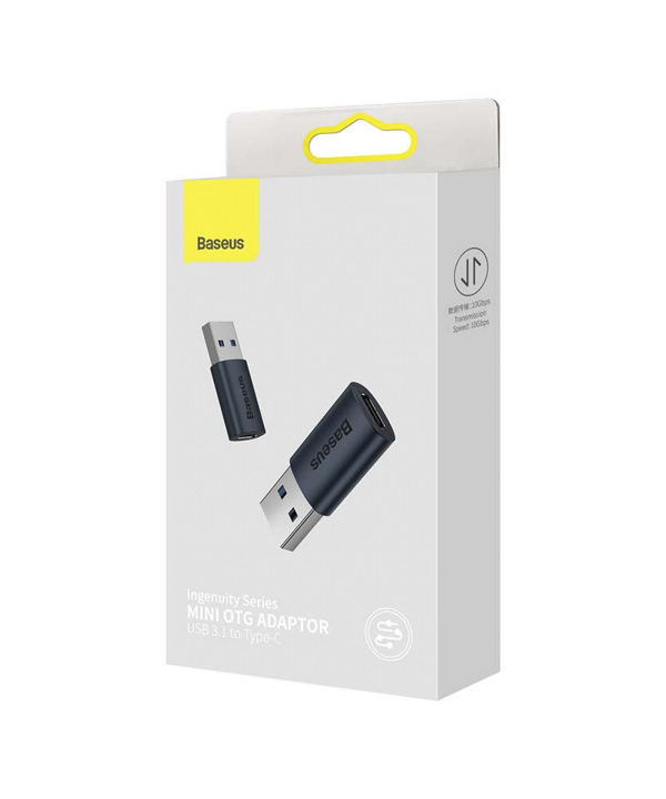 مبدل او تی جی تایپ سی به یو اس بی بیسوس Baseus Ingenuity Mini OTG Adaptor Type C to USB-A 3.1 ZJJQ000001