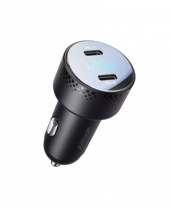 شارژر فندکی فست شارژ ماشین دو پورت تایپ سی 70 وات جویروم JR-CCD02