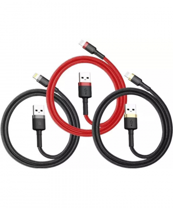 کابل شارژ یو اس بی به لایتنینگ 2.4 آمپر 0.5 متری بیسوس Baseus USB to Lightning charging cable with a power 2.4A CALKLF-A09