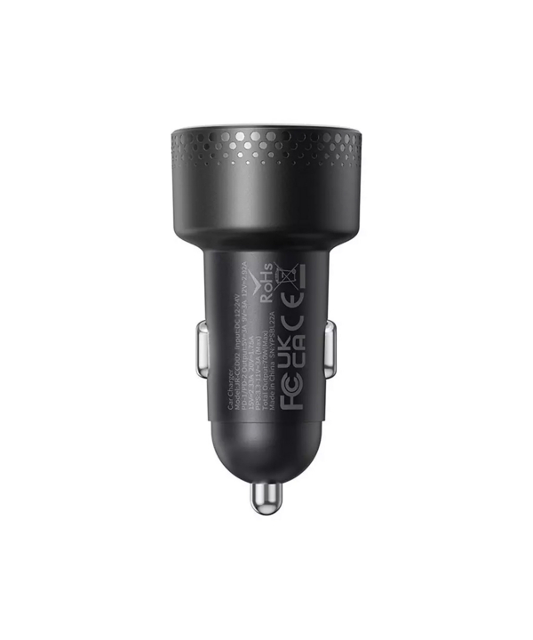 شارژر فندکی فست شارژ ماشین دو پورت تایپ سی 70 وات جویروم JR-CCD02