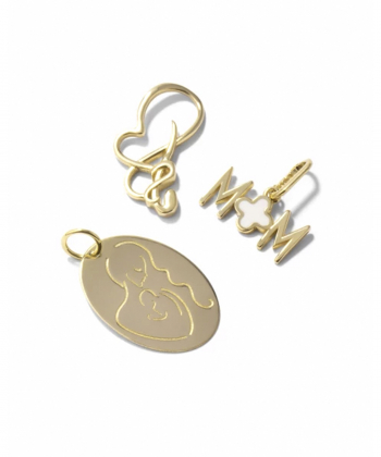 آویز بیضی مادر و فرزند بزرگ درریس Doris کد P1804