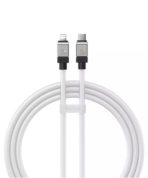 کابل شارژ سریع تایپ سی به لایتنینگ 20 وات یک متری بیسوس Baseus USB-C to Lightning Coolplay Series CAKW000002