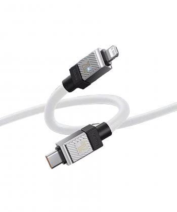 کابل شارژ سریع تایپ سی به لایتنینگ 20 وات یک متری بیسوس Baseus USB-C to Lightning Coolplay Series CAKW000002