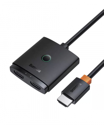 مبدل دو طرفه اچ دی ام آی با کابل یک متری بیسوس Baseus AirJoy Series 2-in-1 Bidirectional HDMI Switch B01331105111-01