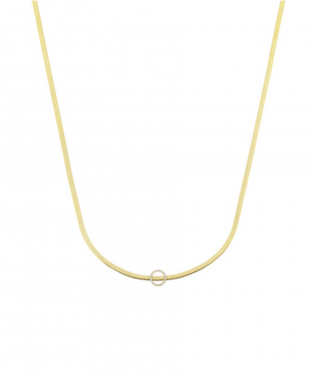 گردنبند نفرتیتی با پلاک دایره نگین دار درریس Doris کد P1523