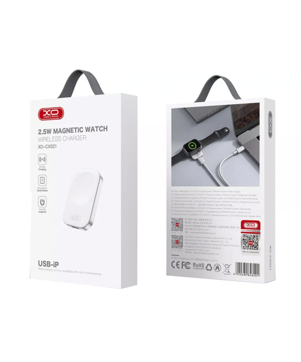 شارژر بی سیم اپل واچ سری 1، 2، 3، 4، 5، 6 و 7 با پورت لایتنینگ ایکس او CX021