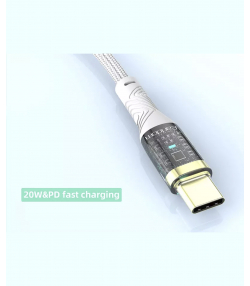 کابل شارژ سریع یو اس بی به تایپ سی 3.0 آمپر یک متری ارلدام Earldom EC-179CType C cable 3.0A 1.0m