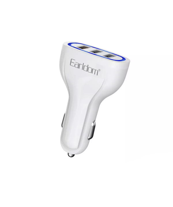 شارژر فندکی سه پورت یو اس بی 3.1 آمپر ارلدام ES-CC13