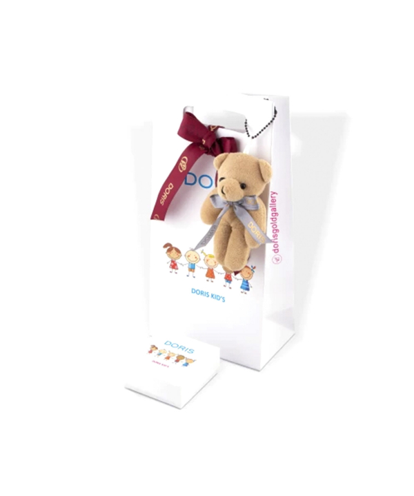 سنجاق Little Princess با میناکاری صورتی درریس Doris کد P1657