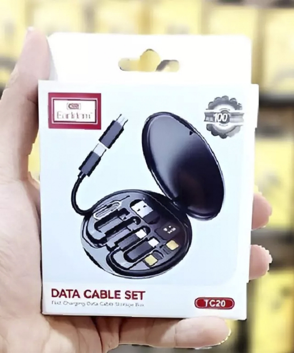 مجموعه کابل چند کاره تایپ سی، یو اس بی, میکرو و لایتنینگ 60 وات ارلدام