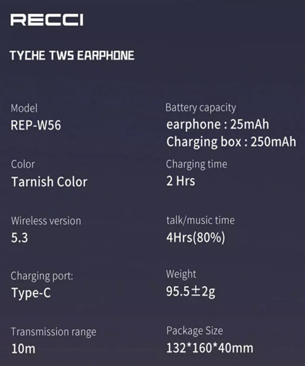 هندزفری بلوتوثی 5.3 رسی REP-W56