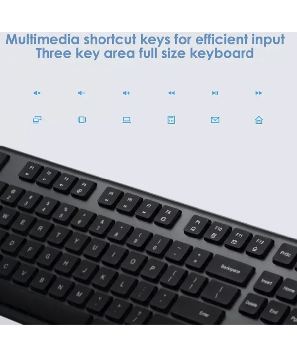 ست موس و کیبورد بی سیم شیائومی Xiaomi wireless keyboard mouse 2 WXJS02YM