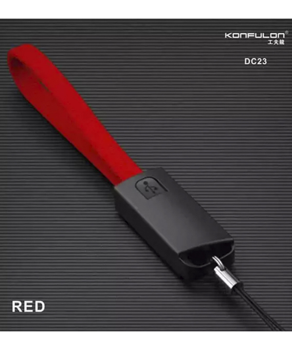 کابل شارژ یو اس بی به تایپ سی 2.4 آمپر 23 سانتی‌متری کانفلون Konfulon Charger Cable DC23 Type-C