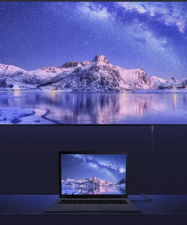 کابل اچ‌دی‌ام‌آی به اچ‌دی‌ام‌آی یک متری بیسوس Baseus Cafule 4K HDMI Adapter Cable CADKLF-E01