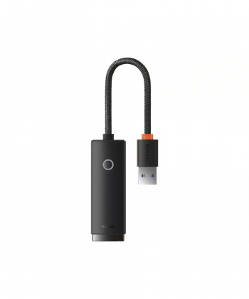 کابل تبدیل یو اس بی به پورت شبکه RJ45 LAN بیسوس Baseus Lite Series External Network Adapter RJ45 to USB WKQX000101 1000Mbps