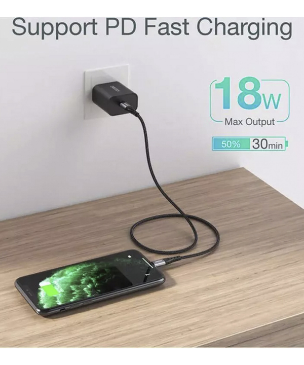 کابل شارژ سریع تایپ سی به لایتنینگ 15 وات 1.2 متری چویتک CHOETECH USB-C to Lightning Cable IP0039