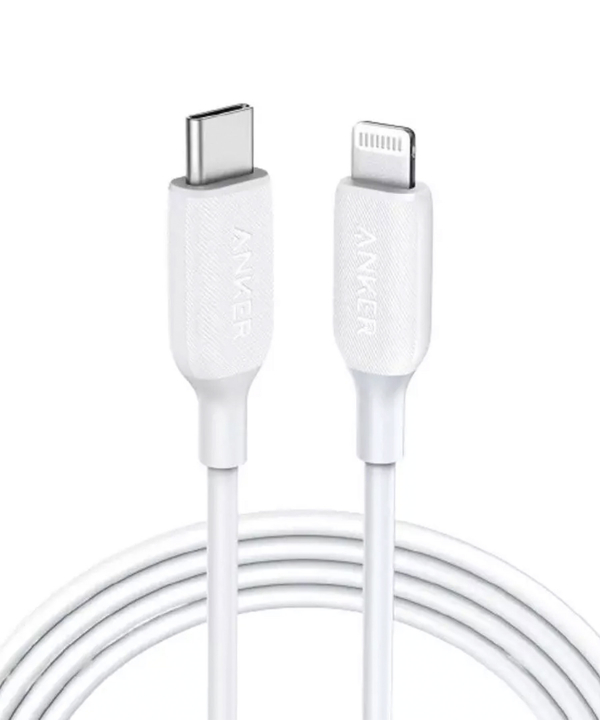 کابل شارژ سریع تایپ سی به لایتنینگ 18 وات 180 سانتی متری انکر Anker PowerLine III USB-C to Lightning 2.0 Cable A8833H11