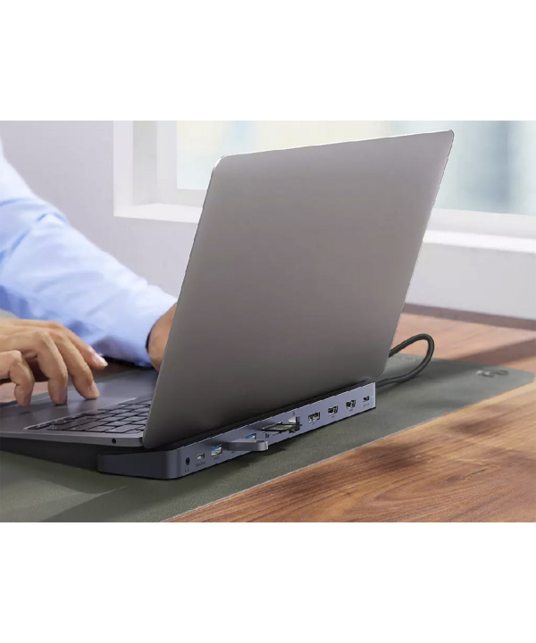 هاب تایپ سی 12 پورت و پایه لپ تاپ بیسوس Baseus EliteJoy Gen2 12-Port Type-C HUB Adapter WKSX030213