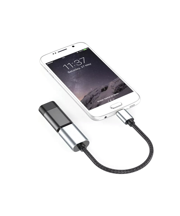 کابل تبدیل او‌تی‌جی میکرو یو‌اس‌بی به یو‌اس‌بی چویتک CHOETECH OTG Micro USB To USB 2.0 Cable AB0013
