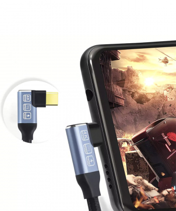 کابل تاندربولت سوپر فست شارژ دو سر تایپ سی گیمینگ 100 وات 0.5 متری کوتسی 87307