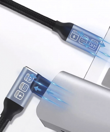 کابل تاندربولت سوپر فست شارژ دو سر تایپ سی گیمینگ 100 وات یک متری کوتسی 87307