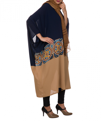 مانتو عبایی طرح دار زنانه آیلار Aylar