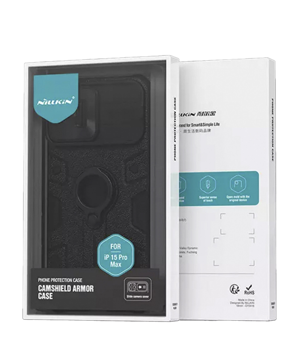 قاب محافظ آیفون 15 پرومکس نیلکین Nillkin Apple iPhone 15 Pro max Cam Shield Armor Case