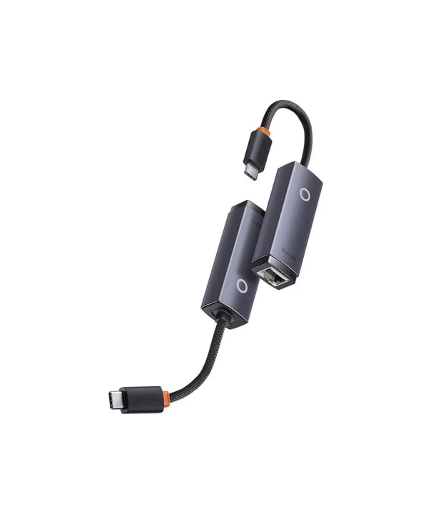 هاب تبدیل تایپ‌سی به RJ45 بیسوس Baseus WKQX000213 Lite Series Type-C to RJ45 LAN Port Hub