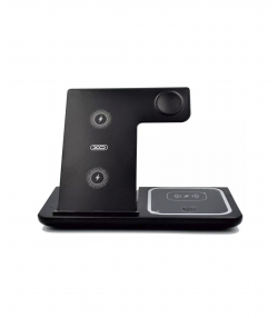 شارژر بی  سیم سه منظوره 15 وات ایکس او XO 15W Wireless Charger (Watch + Phone + Earphone) WX023