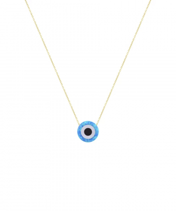 گردنبند اوپال آبی چشم دایره درریس Doris کد P5212