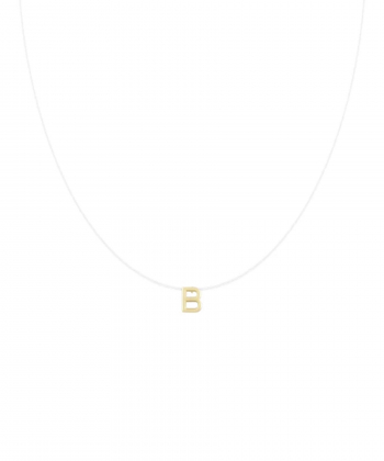 گردنبند نخ نامرئی حرف B درریس Doris کد P5117