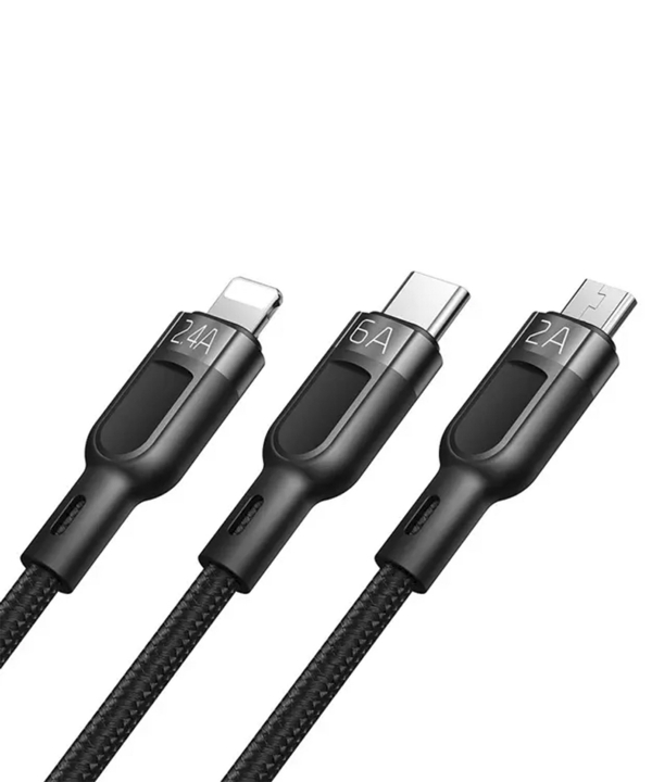 کابل فست‌ شارژ مک دودو Mcdodo CA-0930 Lightning+Micro+Type-C 3-in-1 Fast Charging Data Cable