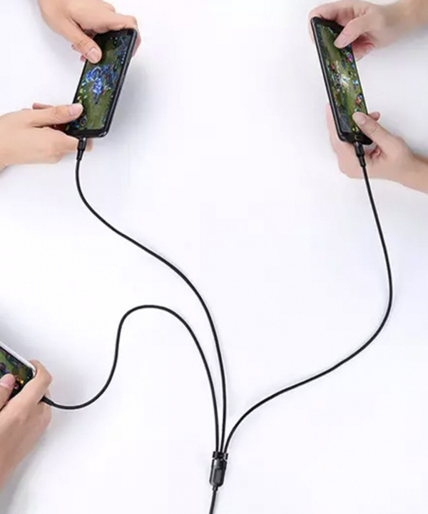 کابل فست‌ شارژ مک دودو Mcdodo CA-0930 Lightning+Micro+Type-C 3-in-1 Fast Charging Data Cable