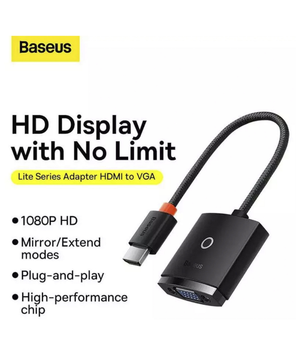 مبدل اچ‌دی‌ام‌آی به وی‌جی‌آی/پورت صدا/پورت میکرو یواس‌بی بیسوس Baseus Hub Lite Series Adapter WKQX010101