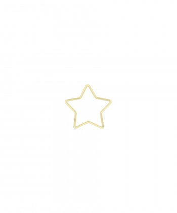 آویز تک ستاره تو خالی درریس Doris کد P5190