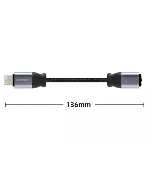 کابل صدای 3.5 میلی‌متری به لایتنینگ ارلدام Earldom ET-OT50 Lightning - 3.5mm AUX