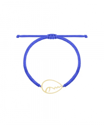 دستبند بافت آبی کبالت تمام رخ درریس Doris کد P5155