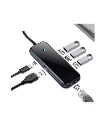 هاب تایپ سی 6 پورت بیسوس BS-OH089 WKJZ010313