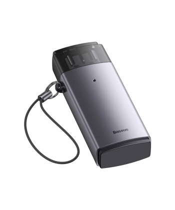 رم ریدر USB به اس دی کارت و میکرو اس دی بیسوس Baseus WKQX060013 USB-A to SD/TF WKQX070101