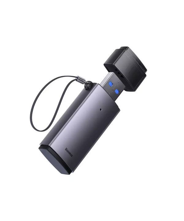 رم ریدر USB به اس دی کارت و میکرو اس دی بیسوس Baseus WKQX060013 USB-A to SD/TF WKQX070101