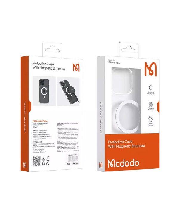 قاب مگ‌سیف مخصوص گوشی آیفون 13 پرومکس مک‌دودو MCDODO Frosted Magsafe Phone Case PC-179