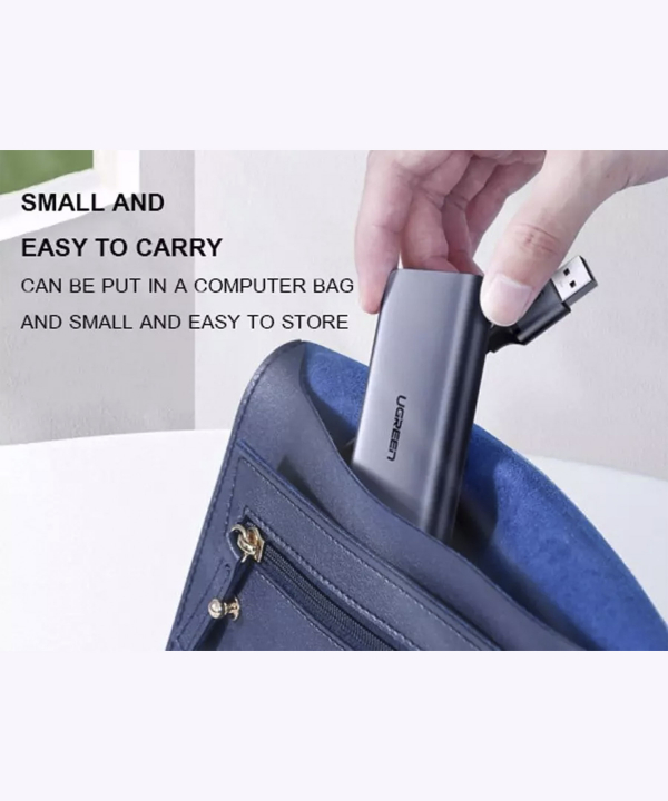 هاب 4 پورت USB 3.0 به 3 پورت USB 3.0 با یک پورت LAN یوگرین Ugreen CM252 60719
