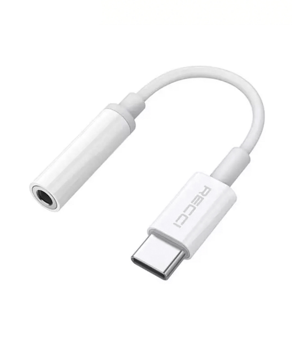 کابل تبدیل تایپ سی به جک 3.5 میلی‌متری رسی RECCI RDS-A03 Converter Cable Type-C