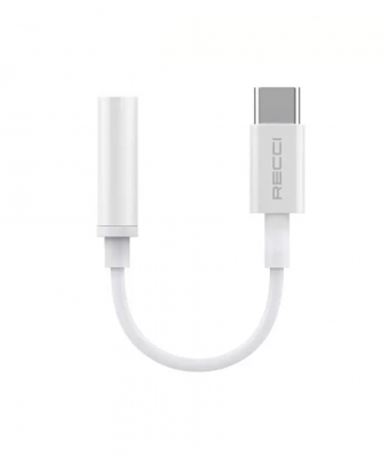 کابل تبدیل تایپ سی به جک 3.5 میلی متری رسی RECCI RDS-A03 Converter Cable Type-C