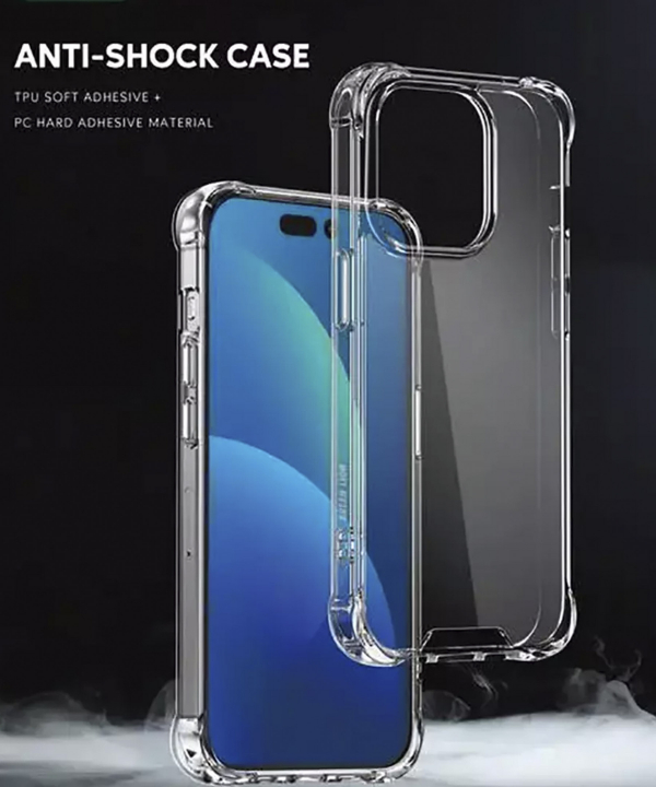 قاب شفاف ضد ضربه آیفون 14پلاس گرین Anti-Shock