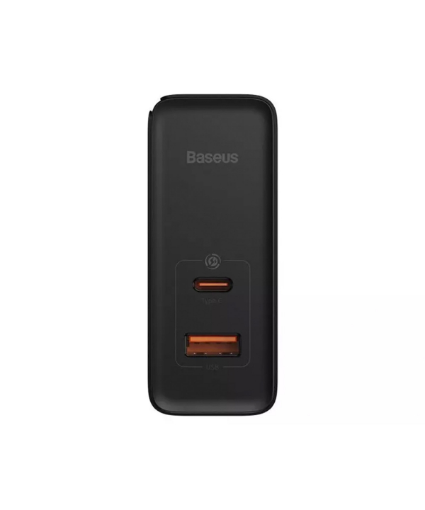 شارژر دیواری سوپر فست شارژ تایپ سی و یو اس بی 100 وات همراه با کابل بیسوس Baseus GaN5 Pro CCGP090201
